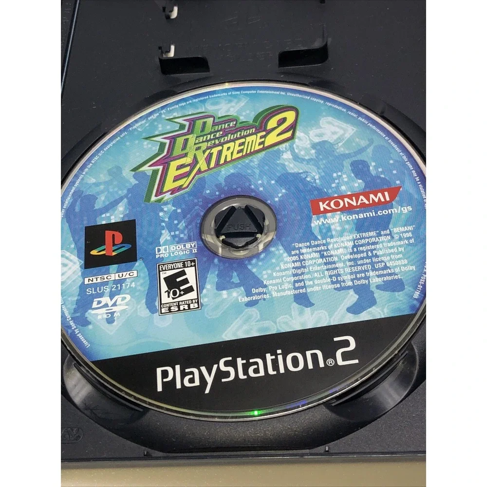 Dance Dance Revolution Extreme 2 Bundle (Sony PlayStation‎ 2, 2005) With Manuel